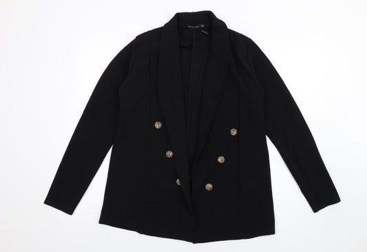 Womens UK Size 10 PRETTYLITTLETHING Black Jacket