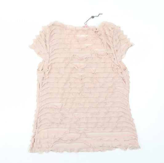 Womens UK Size 16 Phase Eight Beige Basic T-Shirt
