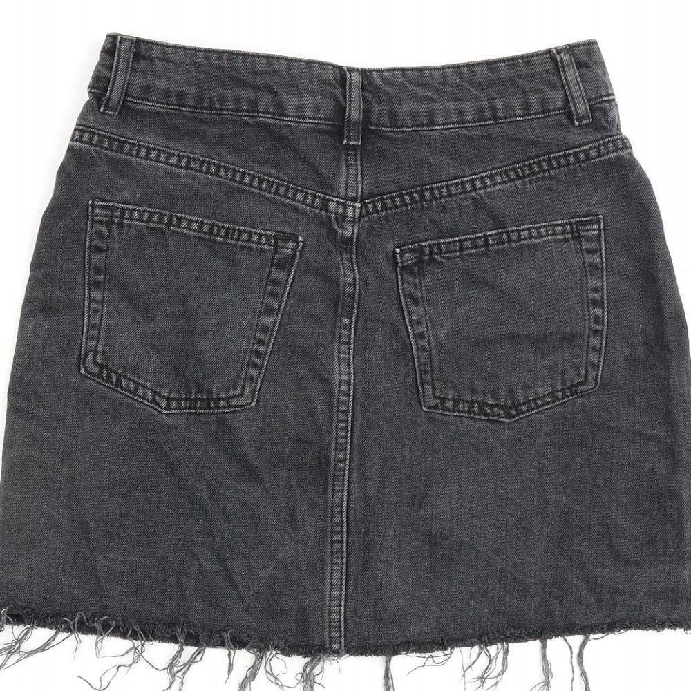 Womens UK Size 8 Topshop A-Line Denim Skirt