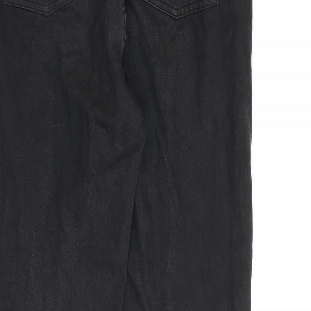 BDG Womens Black Cotton Straight Jeans Size 28 in L32 in Regular Zip
