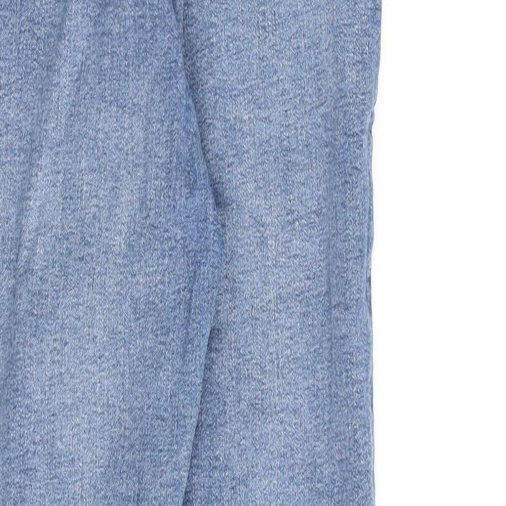 Denim & Co. Womens Blue Cotton Skinny Jeans Size 6 L26 in Regular Zip