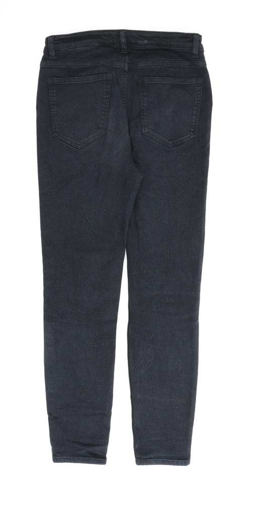 Womens UK Size 8 H&M Regular Fit Straight Black Jeans