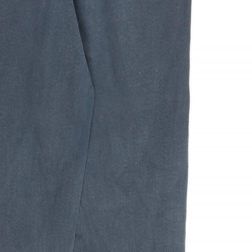 Miss Selfridge Womens Blue Cotton Skinny Jeans Size 12 L27 in Regular Zip