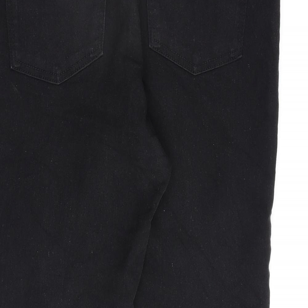 Denim & Co. Womens Black Cotton Skinny Jeans Size 16 L25 in Regular Zip