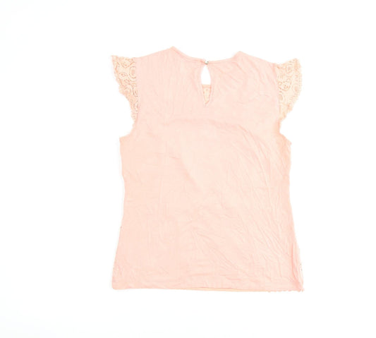 Womens UK Size S Oasis Pink Basic Blouse
