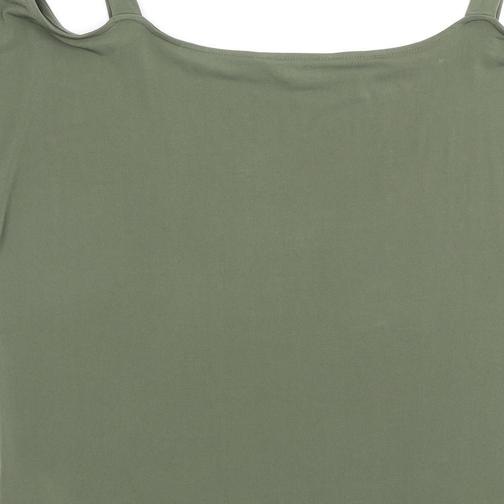 Womens UK Size 16 Julien Macdonald Green Basic Blouse