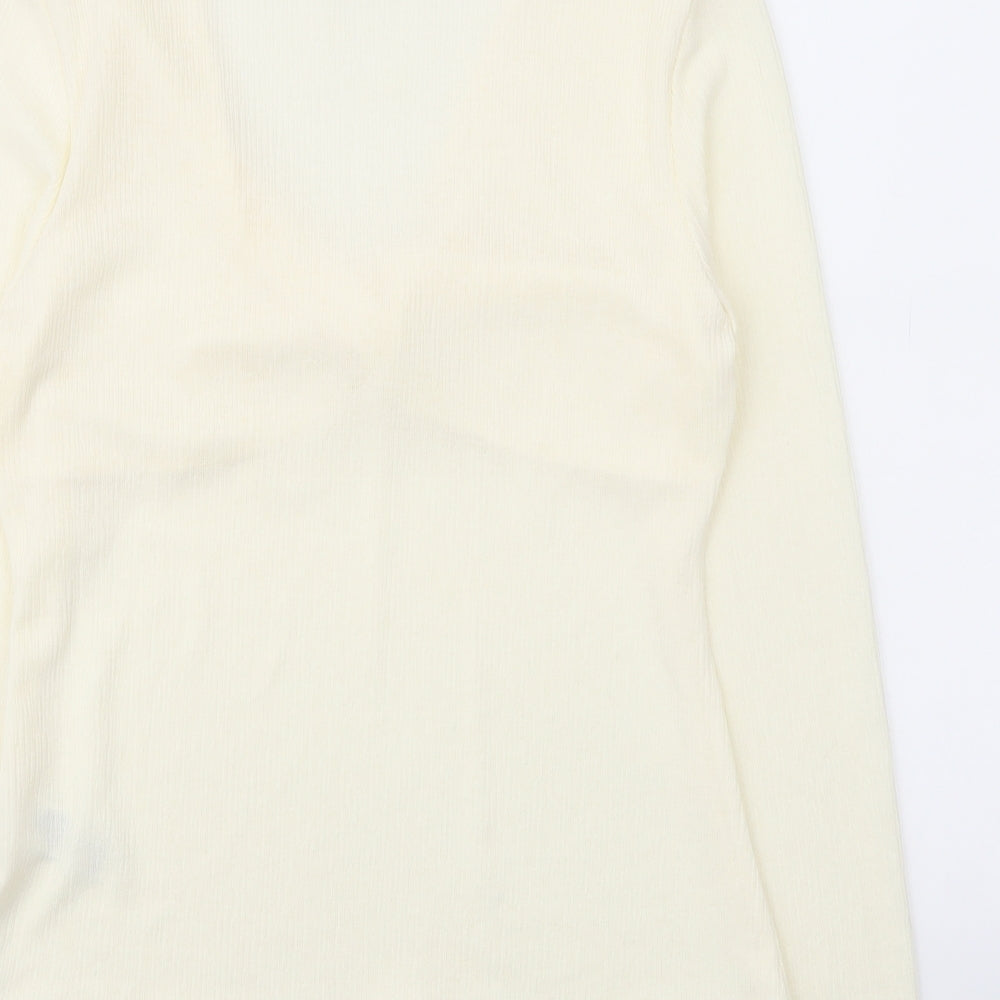 Womens UK Size 14 Marks and Spencer Ivory Basic Blouse