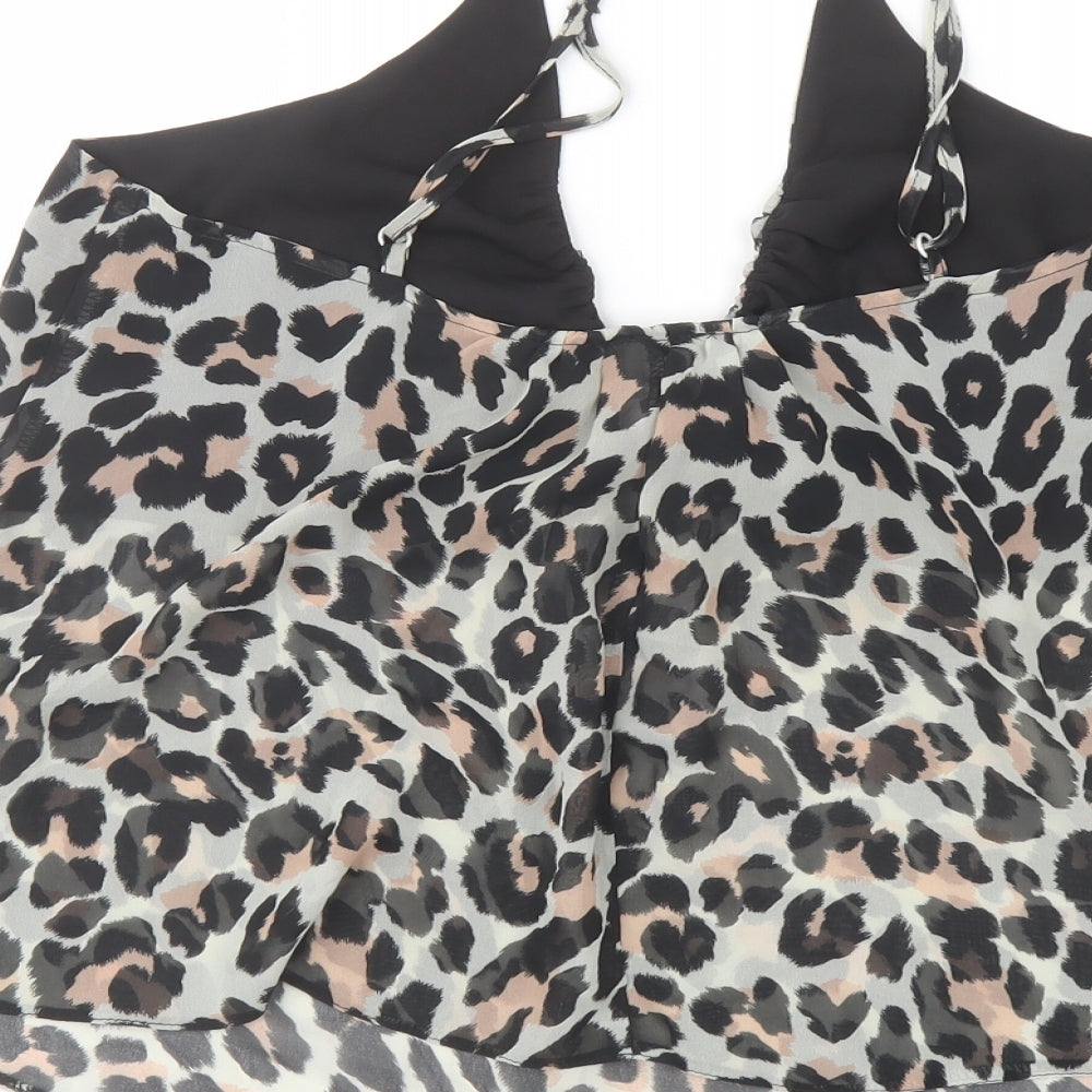 Womens UK Size 12 ASOS Black Camisole T-Shirt