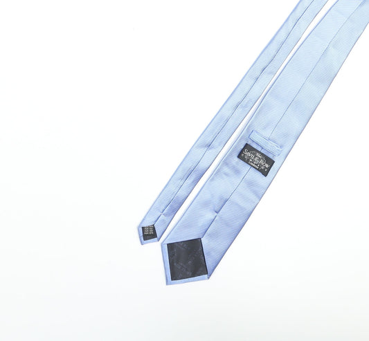 The Savile Row Company Mens Blue Silk Pointed Tie One Size