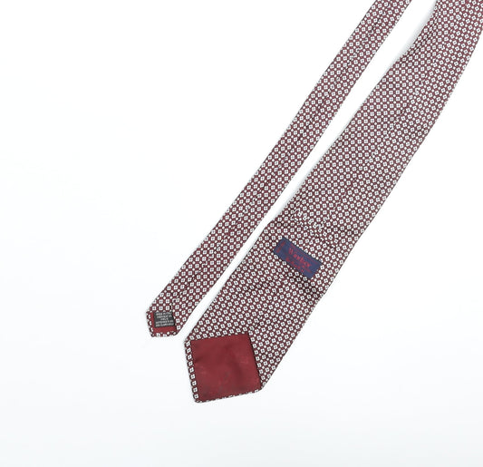 Tie Rack Mens Multicoloured Geometric Silk Pointed Tie One Size - Floral Print