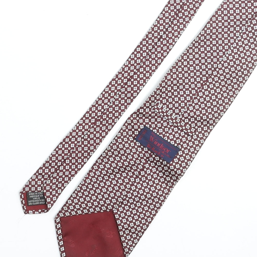 Tie Rack Mens Multicoloured Geometric Silk Pointed Tie One Size - Floral Print