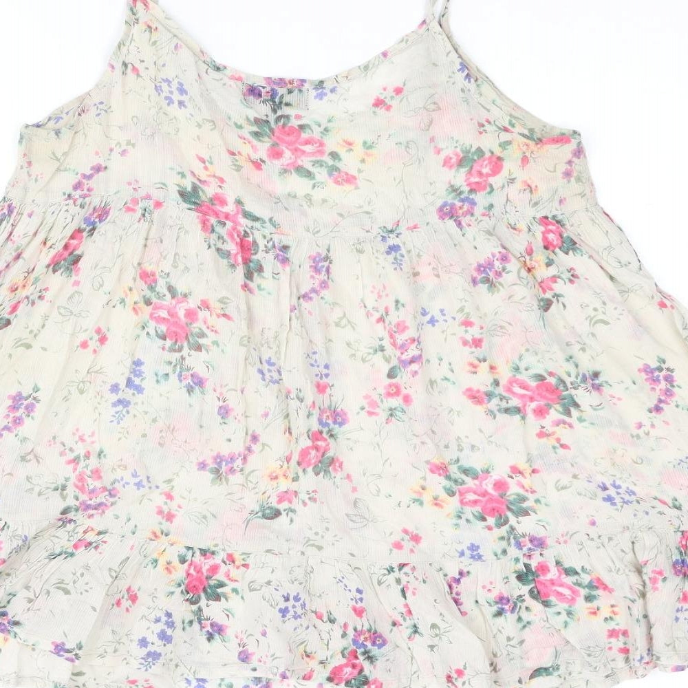 Womens UK Size 8 Topshop Beige Camisole Blouse