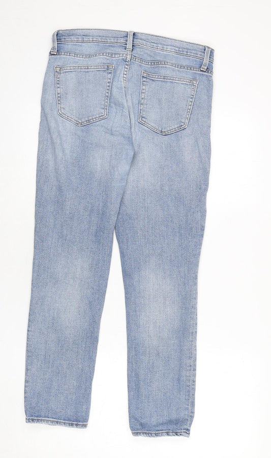 Gap Mens Blue Cotton Straight Jeans Size 28 in L27 in Regular Zip