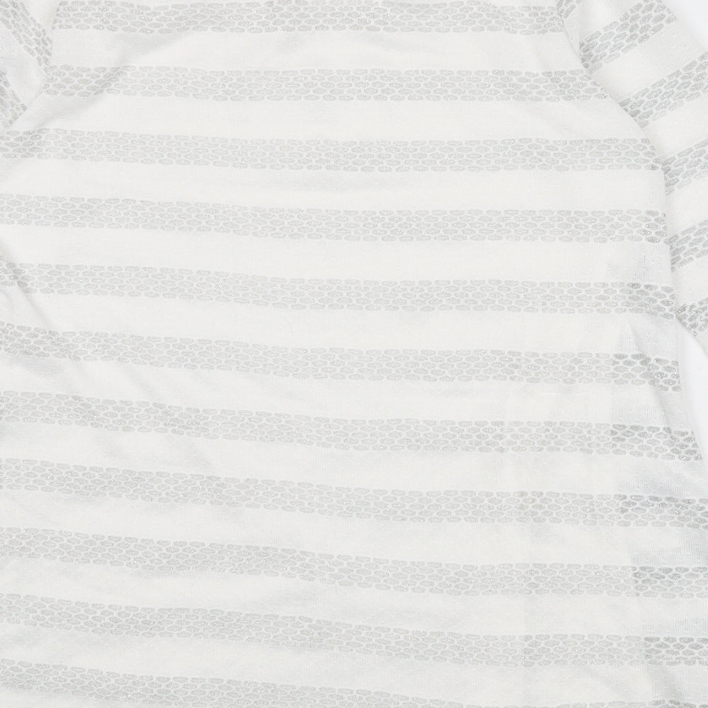 Womens UK Size 12 Saloos White Basic T-Shirt
