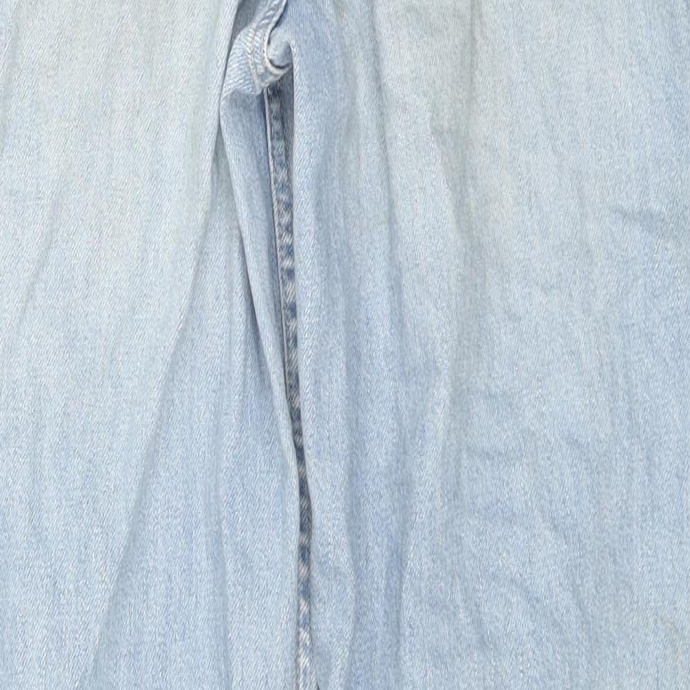 Uniqlo Womens Blue Cotton Bootcut Jeans Size 25 in L31 in Regular Zip