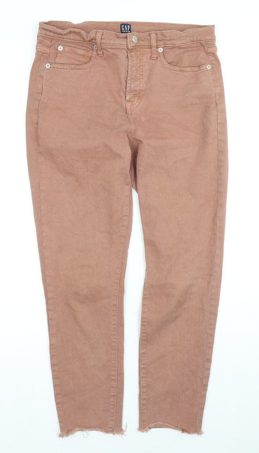 Womens UK Size 29 in Gap Regular Fit Skinny Brown Jeans