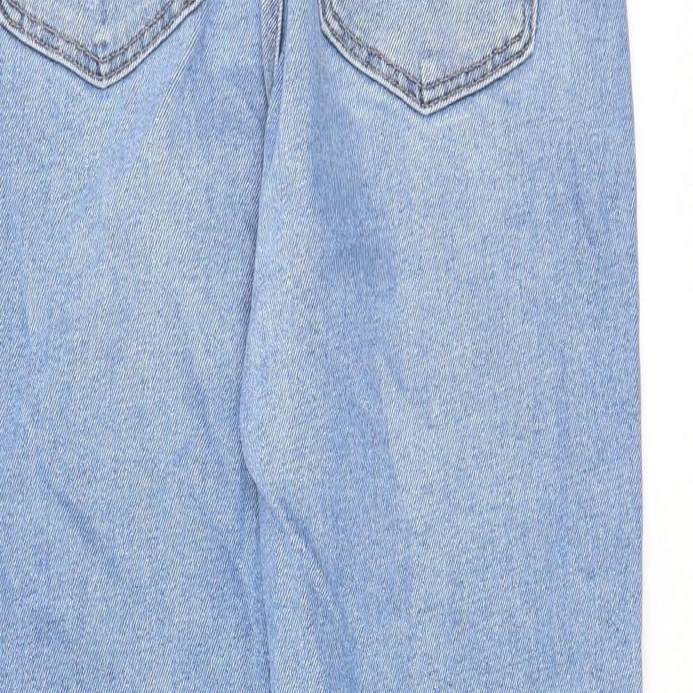 Amercian Eagle Womens Blue Cotton Straight Jeans Size 28 in L28 in Regular Zip - Pockets, Belt Loops