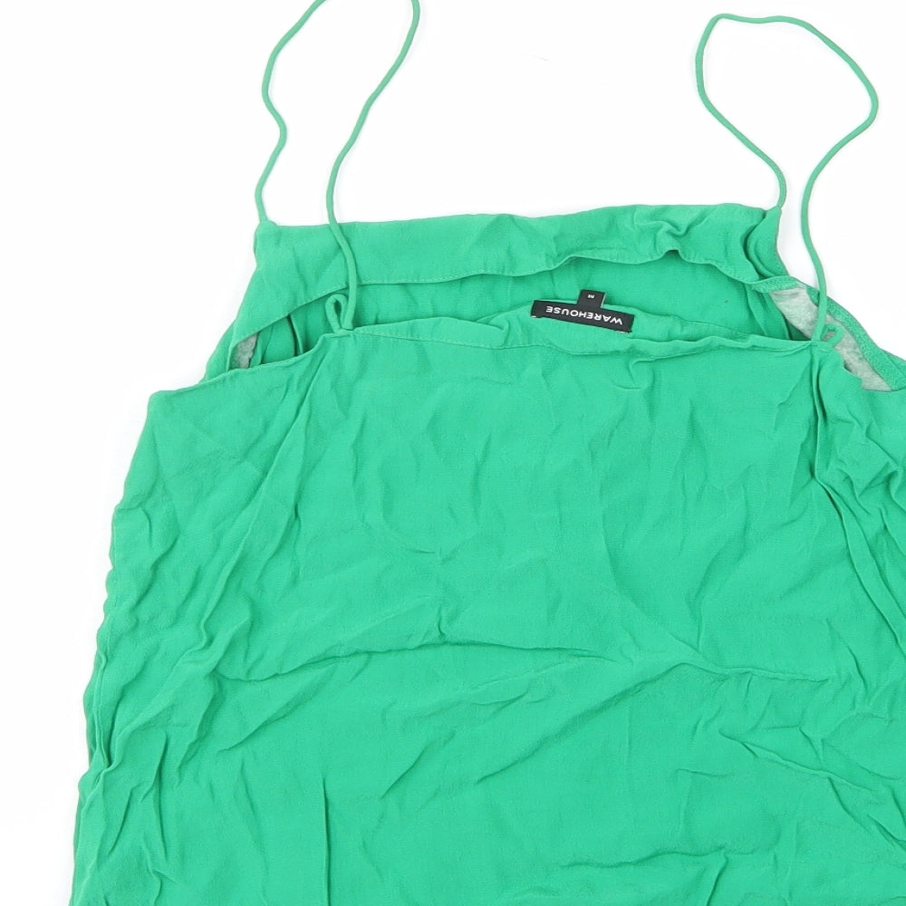 Womens UK Size M Warehouse Green Camisole Tank
