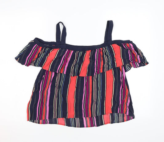 Womens UK Size 16 Monsoon Multicoloured Basic Blouse