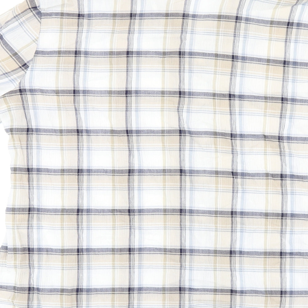 Womens UK Size 16 Marks and Spencer Beige Basic Button-Up