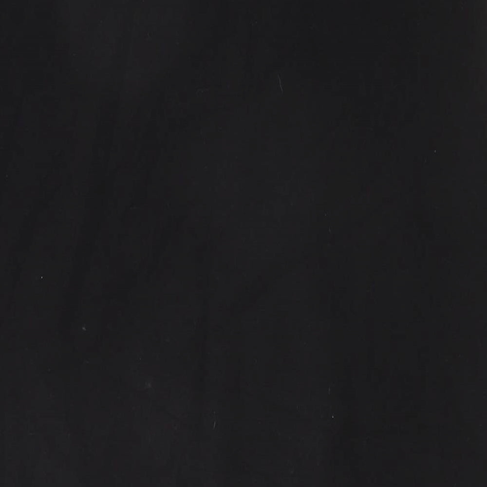 Divided Womens Black Cotton Straight & Pencil Skirt Size L Zip