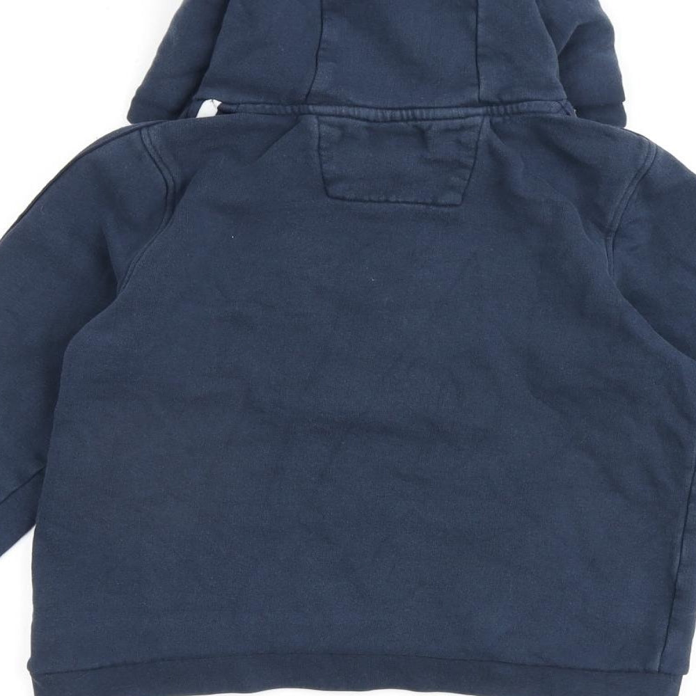 Brand and care label for Crew Clothing Blue 100% Cotton Pullover Hoodie, size 9-10, Years Pullover