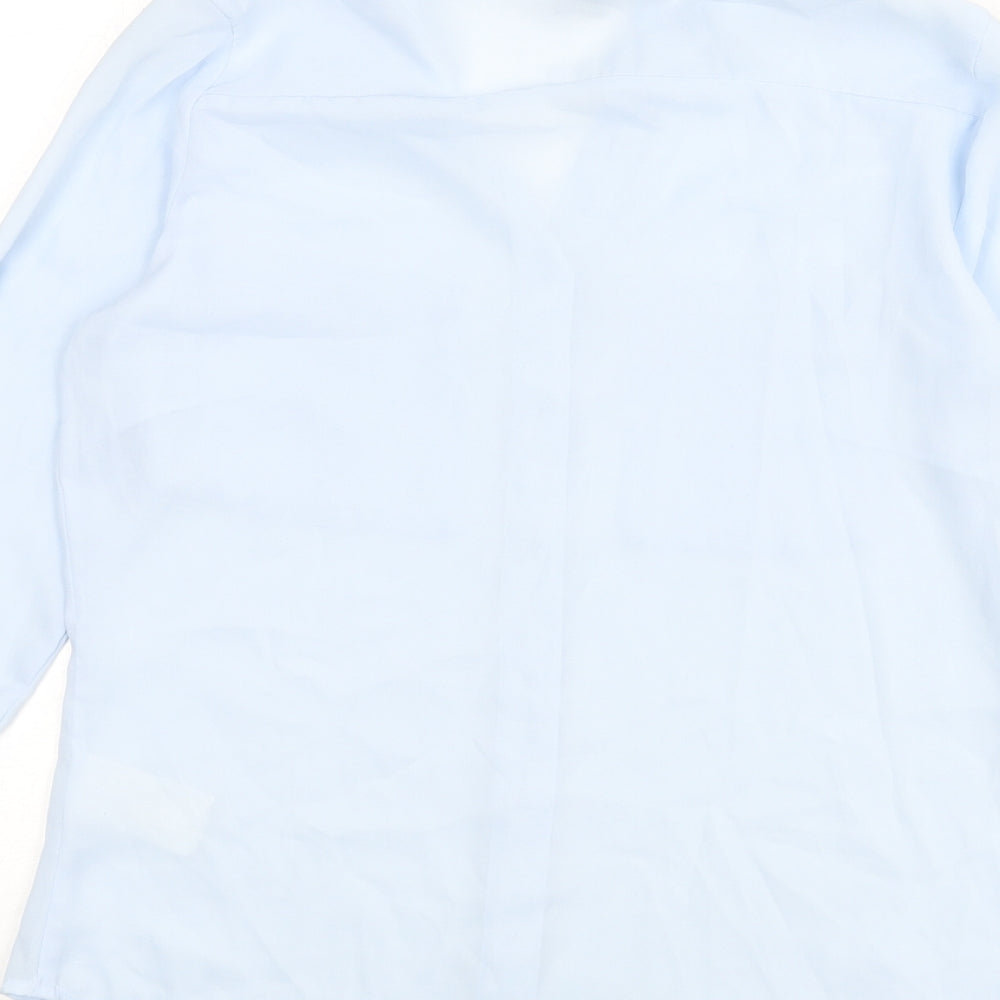 Womens UK Size 8 H&M Blue Basic Blouse
