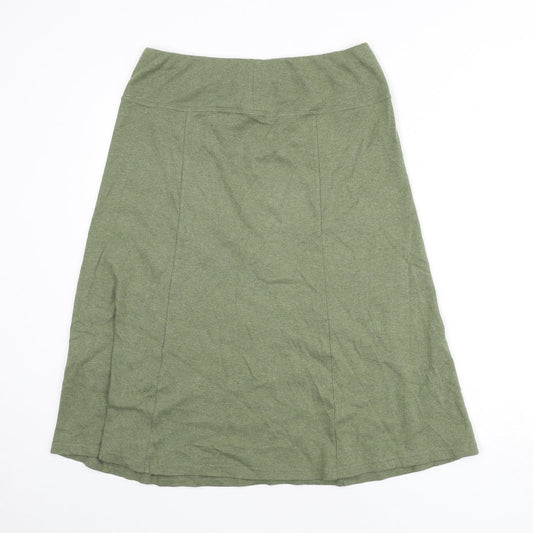 Cotswold Collections Womens Green Cotton Flare Skirt Size M