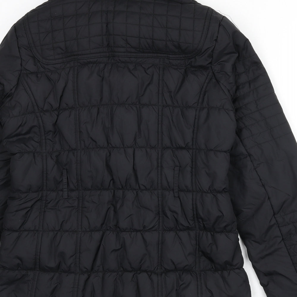 Womens UK Size 12 Marks and Spencer Black Puffer Jacket