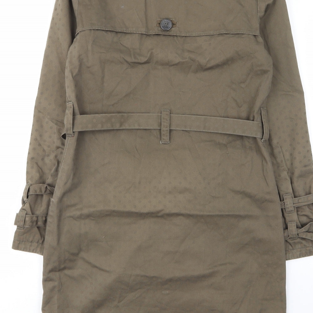 Womens UK Size 10 ELLE Green Overcoat