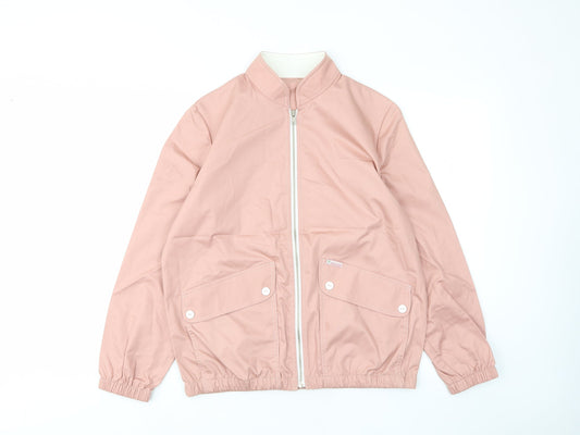 St.michael Womens Pink Jacket Size 12 Zip - Pockets