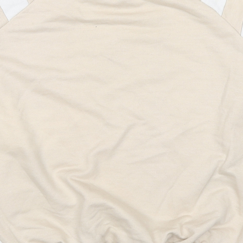 Pinky Doll Womens Beige Cotton Pullover Sweatshirt Size 8 Pullover
