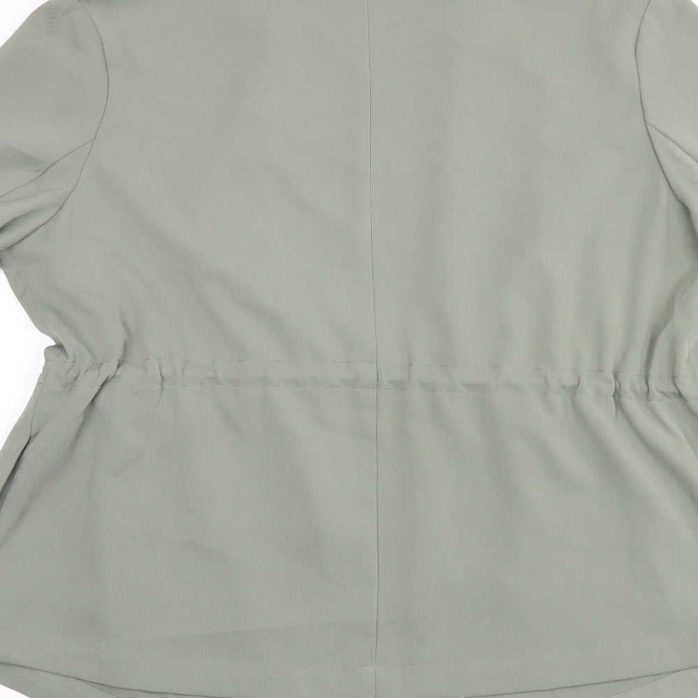 Brand and care label for Principles women’s green jacket, size UK 12