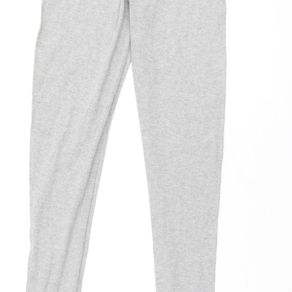 Womens UK Size 4 PRETTYLITTLETHING Regular Fit Grey Trousers