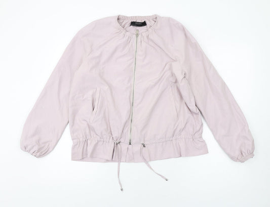 Womens UK Size S Zara Purple Bomber Jacket