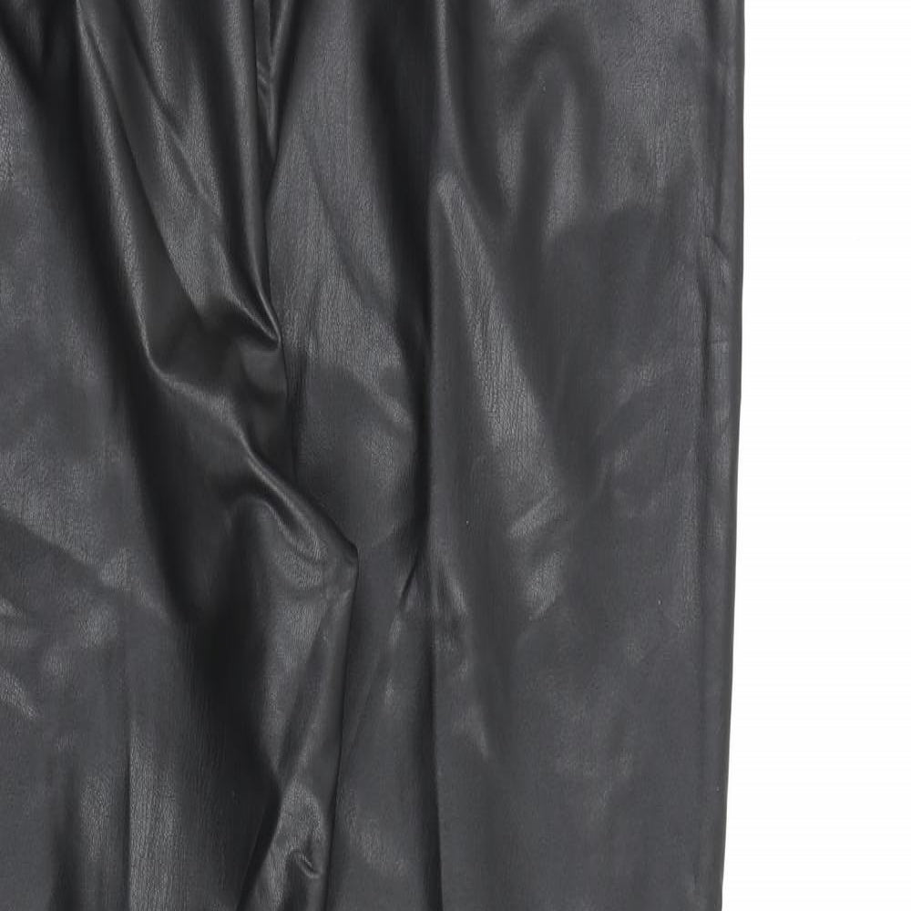 Womens UK Size 14 Marks and Spencer Regular Fit Black Trousers