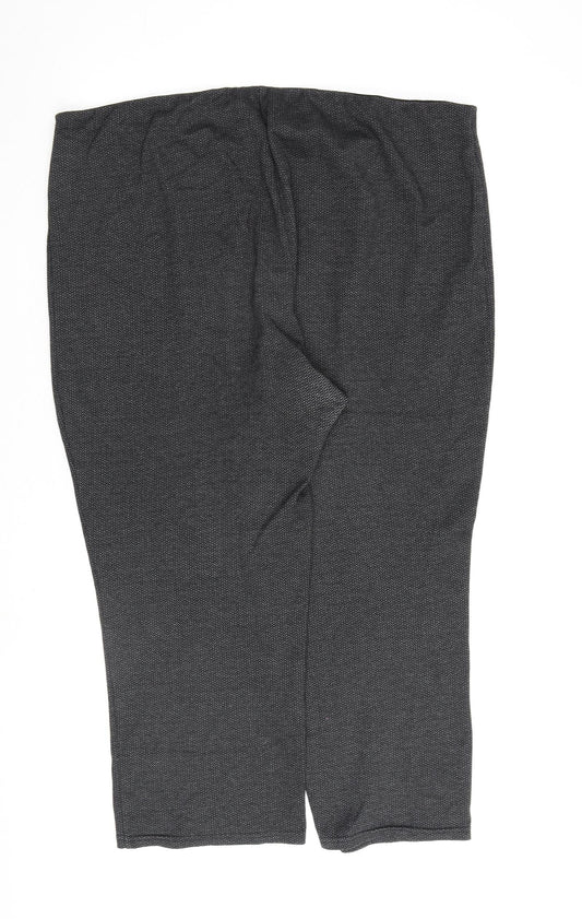 Bonmarché Womens Grey Polyester Trousers Size 24 L25 in Regular