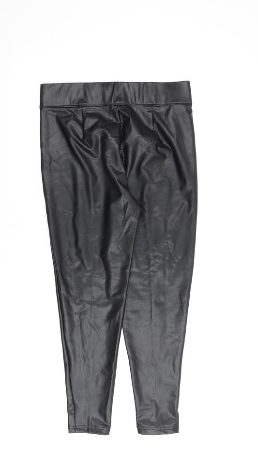 Womens UK Size 12 Marks and Spencer Regular Fit Black Trousers