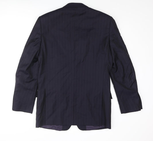 Mens UK Size 38 Savoy Taylors Guild Regular Blue Suit Jacket