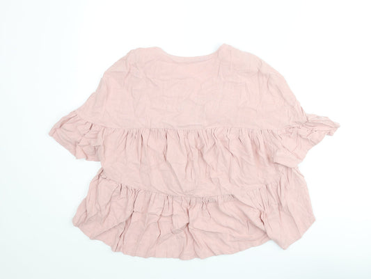 Womens UK Size 6 ASOS Pink Basic Blouse
