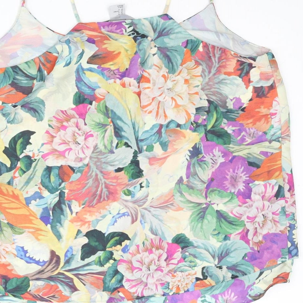 Womens UK Size 10 H&M Multicoloured Camisole Blouse