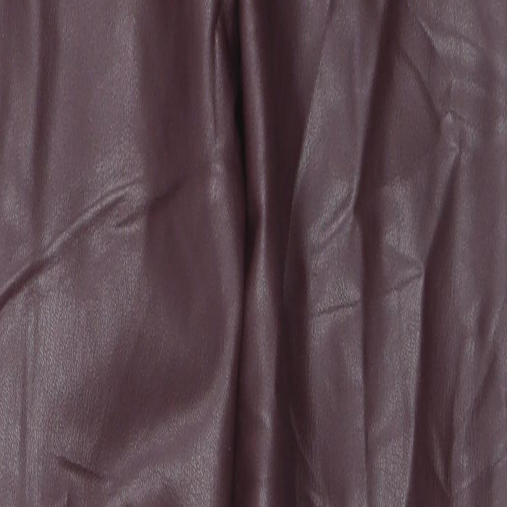 Womens UK Size 8 Marks and Spencer Regular Fit Pedal Pusher Red Trousers
