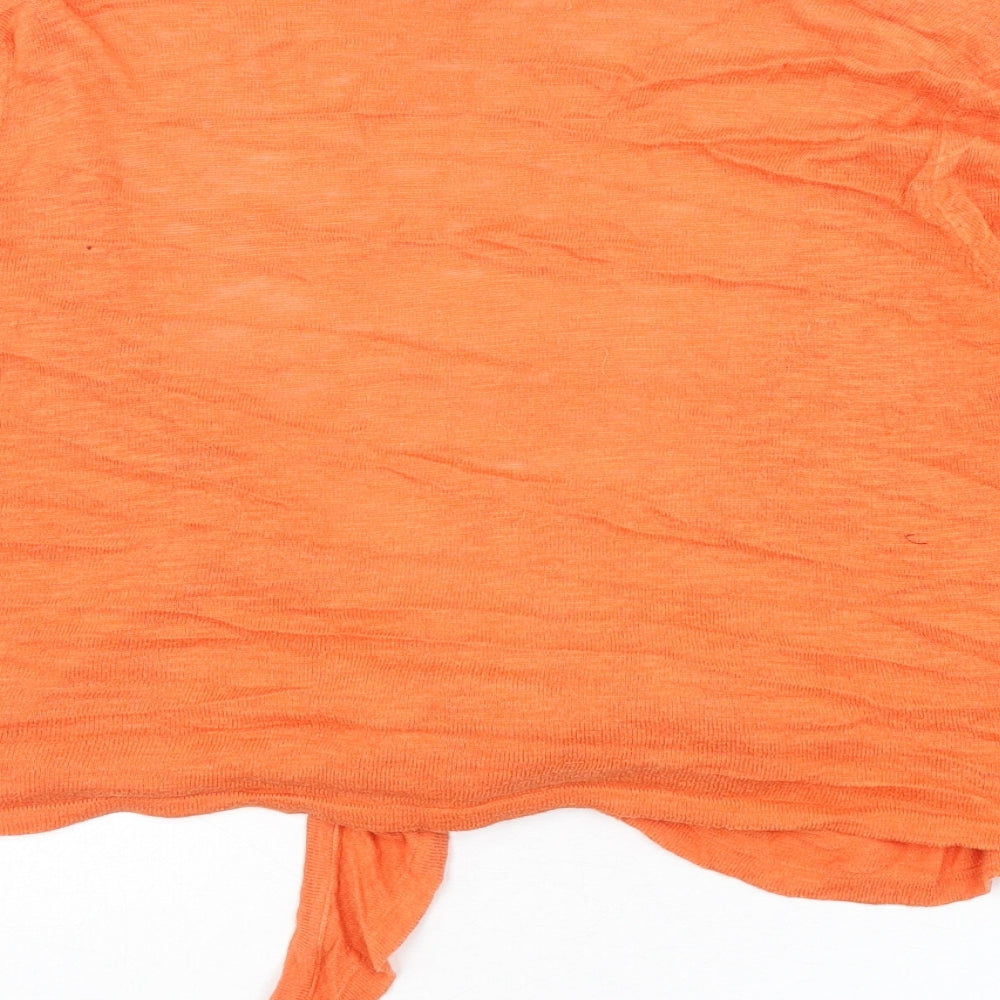 Womens UK Size 18 Wallis Orange Cardigan Jumper