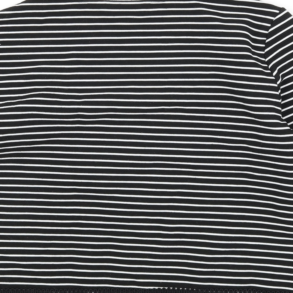 Womens UK Size 10 New Look Black Basic T-Shirt
