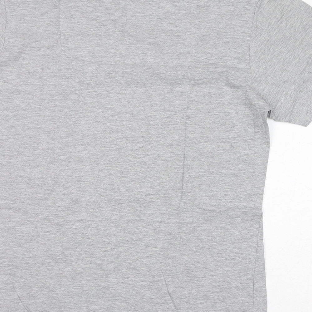 Gildan Womens Grey Cotton Basic T-Shirt Size L Round Neck - Nostromo Weyland/Yutani