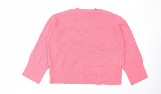 Womens UK Size L Marks and Spencer Pink Pullover Jumper