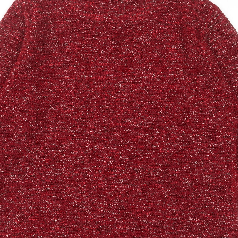 Womens UK Size M Inspire Red Pullover Jumper