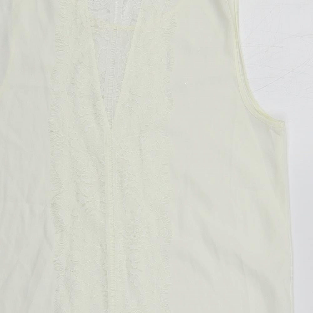 Womens UK Size 12 NEXT Ivory Basic Blouse