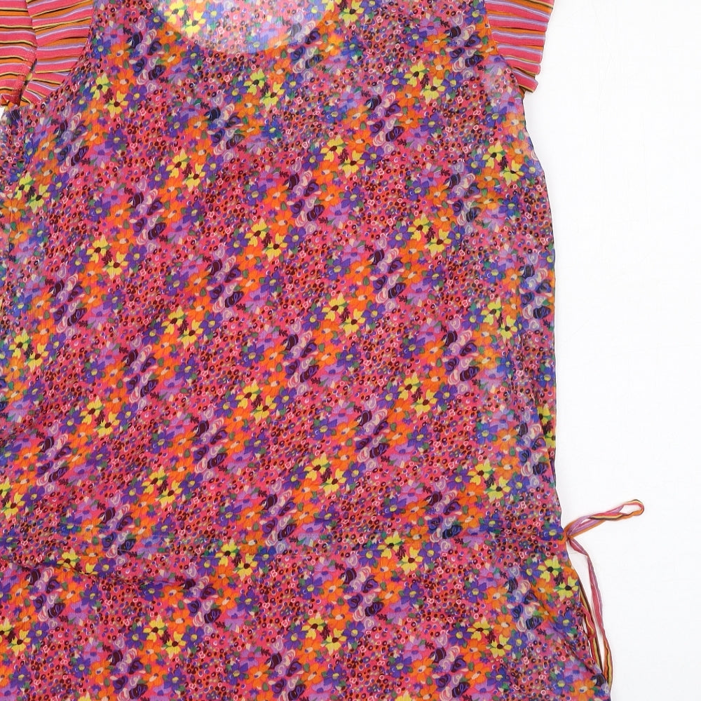 Womens UK Size 10 NEXT Multicoloured Basic T-Shirt