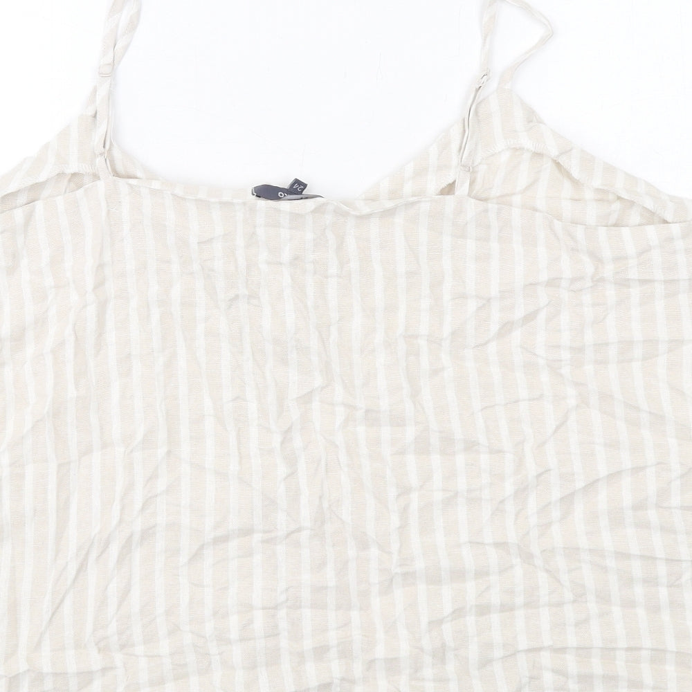Womens UK Size 24 Studio Beige Camisole T-Shirt